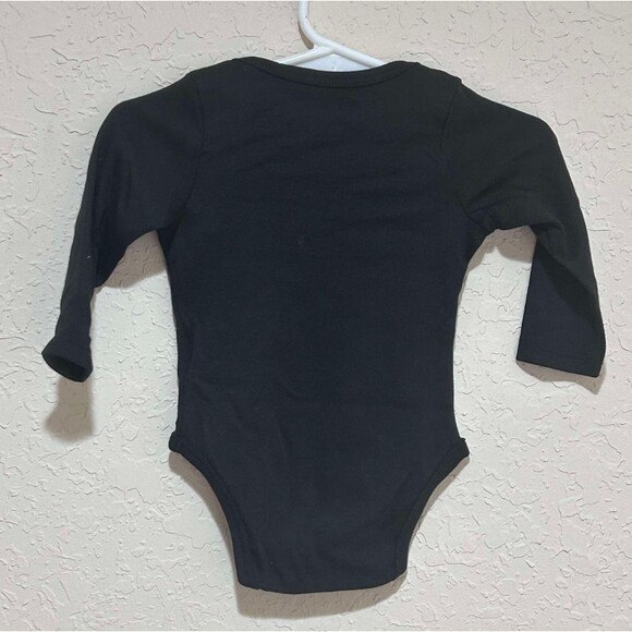 NEW Halloween 0-3 Mths Boys Skeleton Bats Spiders Newborn One Piece Long Sleeve - Picture 3 of 6